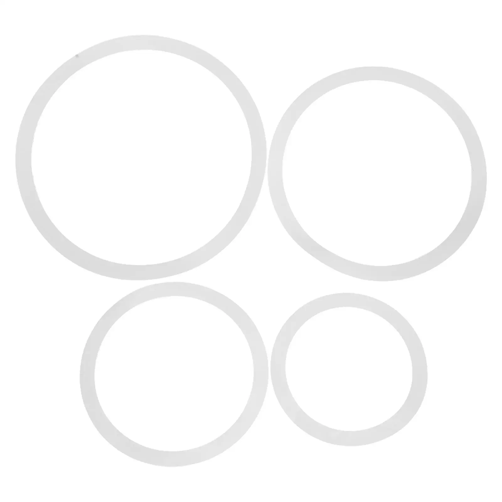 12 13 14 16 Inch White Snare Set of 8 Pieces Drum Kit Practice Mute Dampening Rings Portable Drum Parts Accessories
12 13 14 16 Inch White Snare Set of 8 Pieces Drum Kit Practice Mute Dampening Rings Portable Drum Parts Accessories