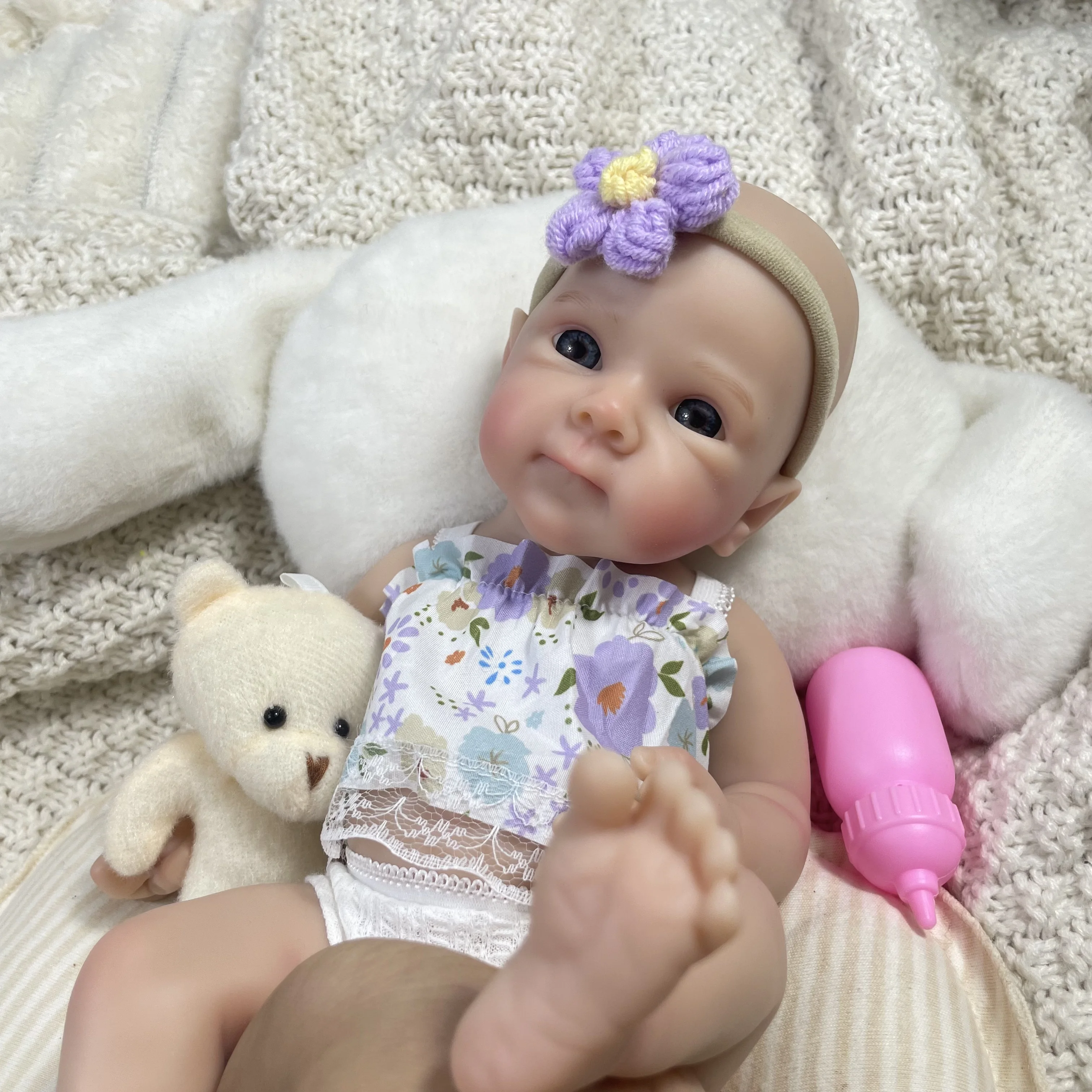 13 Inch Full Solid Silicone Reborn Baby Doll Bettie Flexible Elastic Super Soft Silicone Doll Girl Birthday Christmas Gift
13 Inch Full Solid Silicone Reborn Baby Doll Bettie Flexible Elastic Super Soft Silicone Doll Girl Birthday Christmas Gift