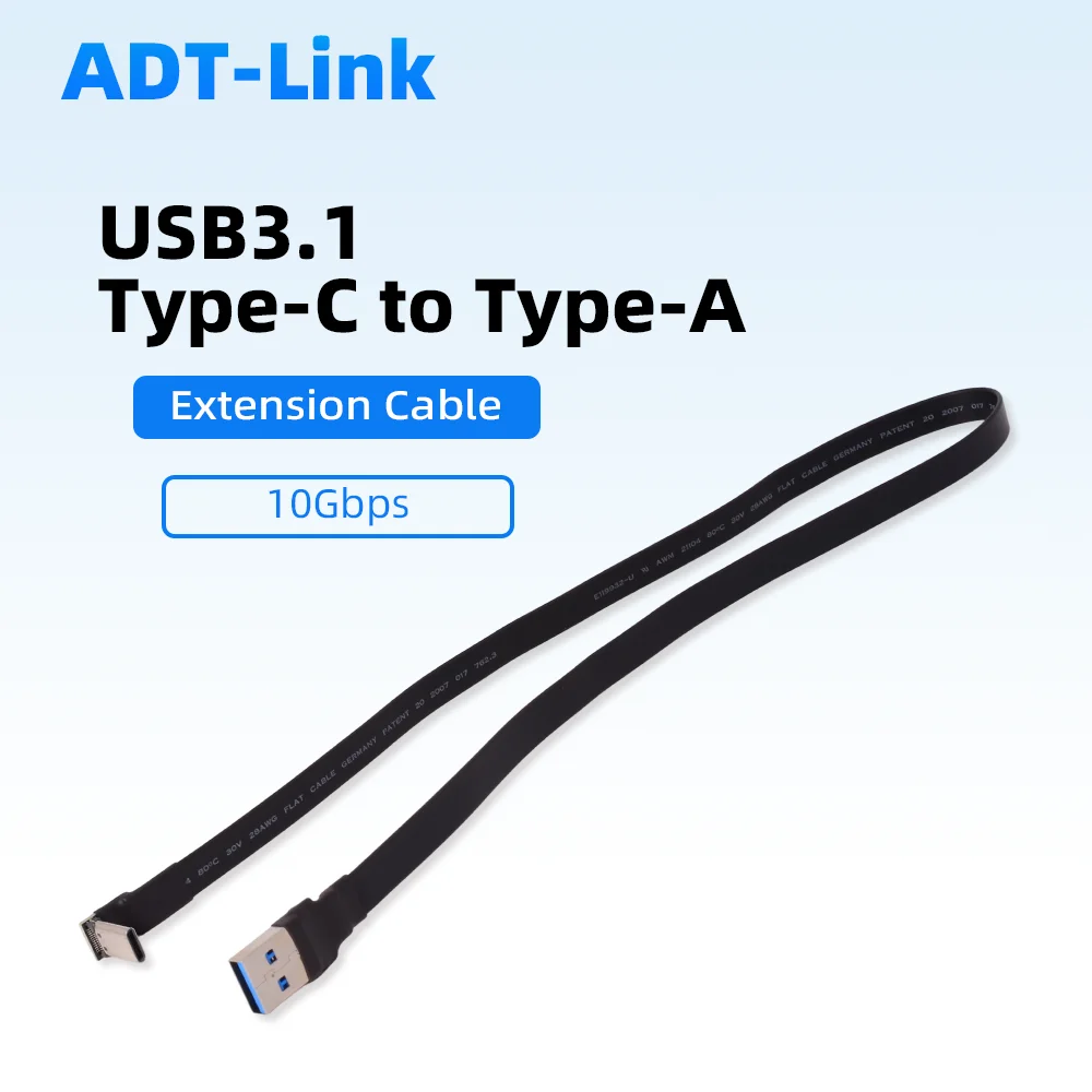 ADT-Link 10Gbs USB 3.1 Gen2 Type C USB-C To Type A USB-A Flat Ribbon Data Cable Male To Female USB-Device FPC FPV Adapter
ADT-Link 10Gbs USB 3.1 Gen2 Type C USB-C To Type A USB-A Flat Ribbon Data Cable Male To Female USB-Device FPC FPV Adapter