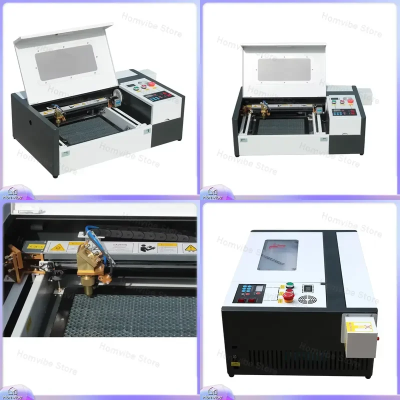 40W 50W CO2 Laser Engraving Machine 4040 Desktop Portable for Wood Acrylic Leather Metal Jewelry Tumbler Pen Custom Logo
40W 50W CO2 Laser Engraving Machine 4040 Desktop Portable for Wood Acrylic Leather Metal Jewelry Tumbler Pen Custom Logo