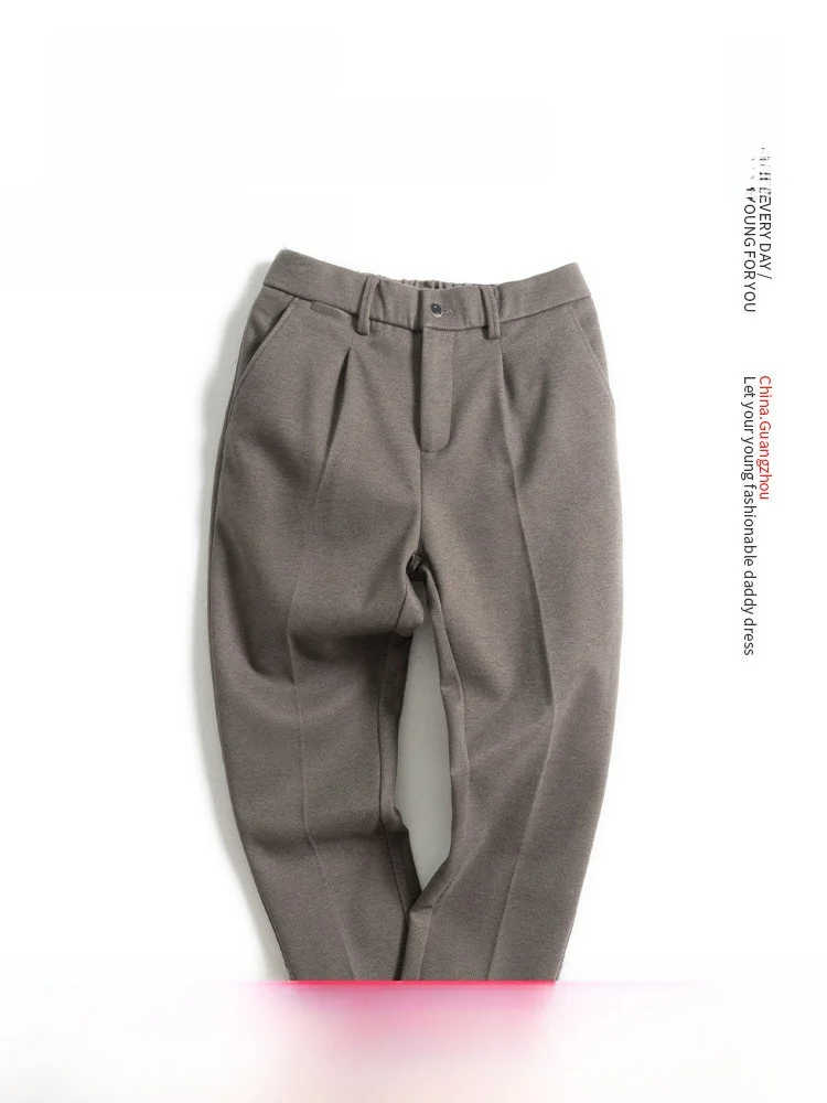 Thiened Woolen Men's Casual Pants Autumn Winter Loose Fit Straight Leg Pants for Middle-Aged And ly Warm Faionable
Thiened Woolen Men's Casual Pants Autumn Winter Loose Fit Straight Leg Pants for Middle-Aged And ly Warm Faionable