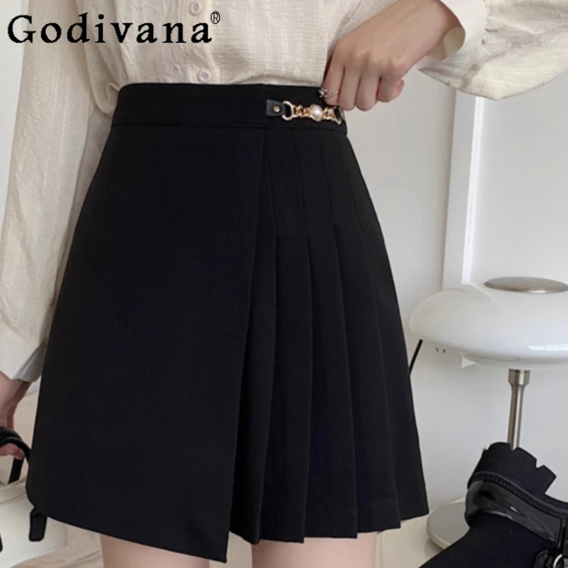Spring Autumn Jk New Large Size Irregular Korean Sweet Skirt Black Versatile Girl High Waist A-line Age-reducing Pleated Skirts
Spring Autumn Jk New Large Size Irregular Korean Sweet Skirt Black Versatile Girl High Waist A-line Age-reducing Pleated Skirts