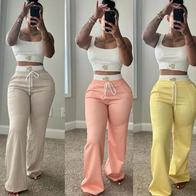 Women's Summer Double Waistband Layered Loose Tracksuits Outfits Sports Street Tank Tops And Pants Two-Piece Set
Women's Summer Double Waistband Layered Loose Tracksuits Outfits Sports Street Tank Tops And Pants Two-Piece Set