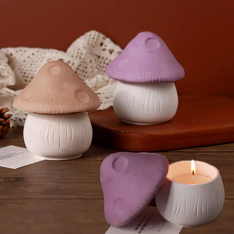 3D Mushroom Candle Jar Silicone Mold DIY Cute Aromatherapy Jar Potted Jewelry Storage Handicraft Gift Gypsum Mold Home Decor
3D Mushroom Candle Jar Silicone Mold DIY Cute Aromatherapy Jar Potted Jewelry Storage Handicraft Gift Gypsum Mold Home Decor