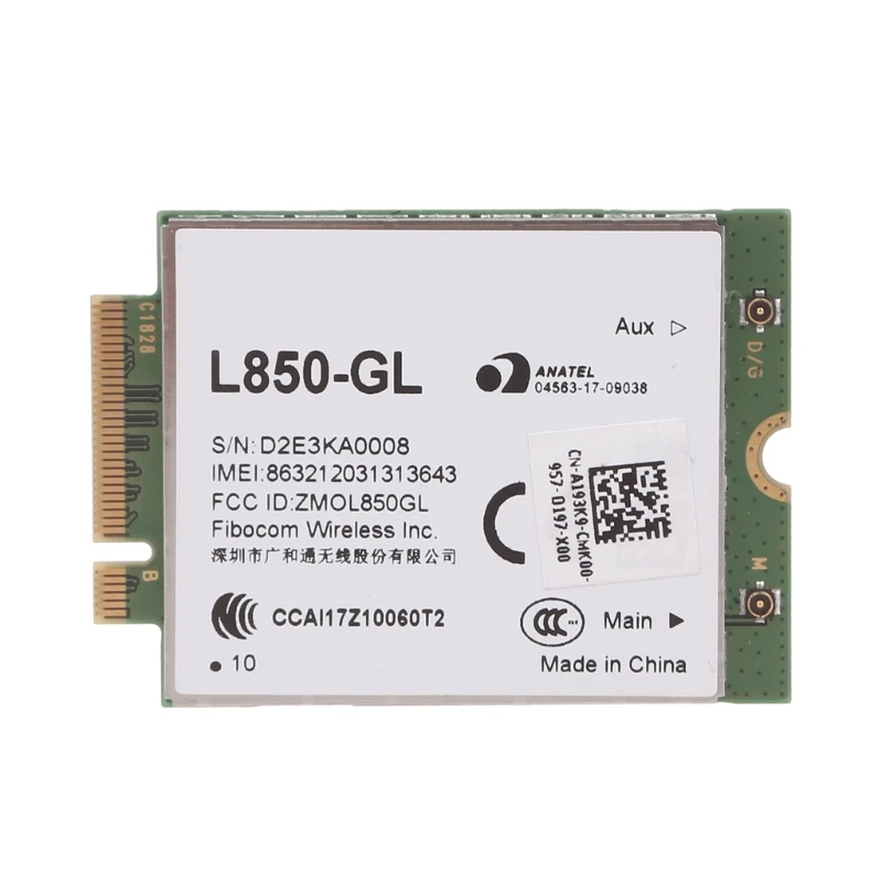 Fibocom L850-GL M.2 Card Cellular LTE Wireless Module for ThinkPad Carbon Gen6 X280 L480 Yoga
Fibocom L850-GL M.2 Card Cellular LTE Wireless Module for ThinkPad Carbon Gen6 X280 L480 Yoga