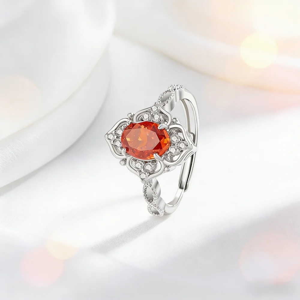 925 Sterling Silver Ring Color Ice Flower Cut Ring Set with Burst Sparkling Zircons Petal Ring Ladies Stylish Birthday Gift
925 Sterling Silver Ring Color Ice Flower Cut Ring Set with Burst Sparkling Zircons Petal Ring Ladies Stylish Birthday Gift