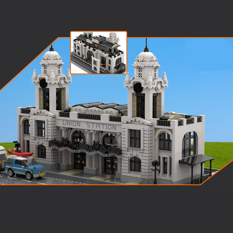 4895PCS MOC Union Train Station Modular Architecture Building Block Model Creative Children Brick Toy Birthday Building Gift
4895PCS MOC Union Train Station Modular Architecture Building Block Model Creative Children Brick Toy Birthday Building Gift
