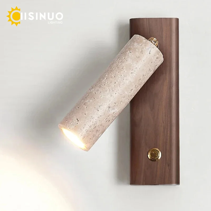 Ваби-Саби Настенный светильник из натурального желтого травертина, деревянный вращающийся светильник с выключателем, прикроватный светильник для спальни, коридора, домашнего декора
Ваби-Саби Настенный светильник из натурального желтого травертина, деревянный вращающийся светильник с выключателем, прикроватный светильник для спальни, коридора, домашнего декора