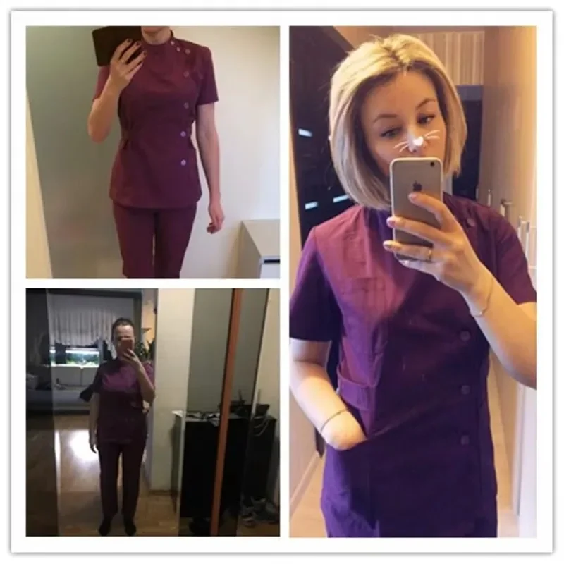 Summer Customized Logo Nurse Scrub Sets 2025 Affordable Dentist Clinic Pet Hospital Work Uniforms
Summer Customized Logo Nurse Scrub Sets 2025 Affordable Dentist Clinic Pet Hospital Work Uniforms