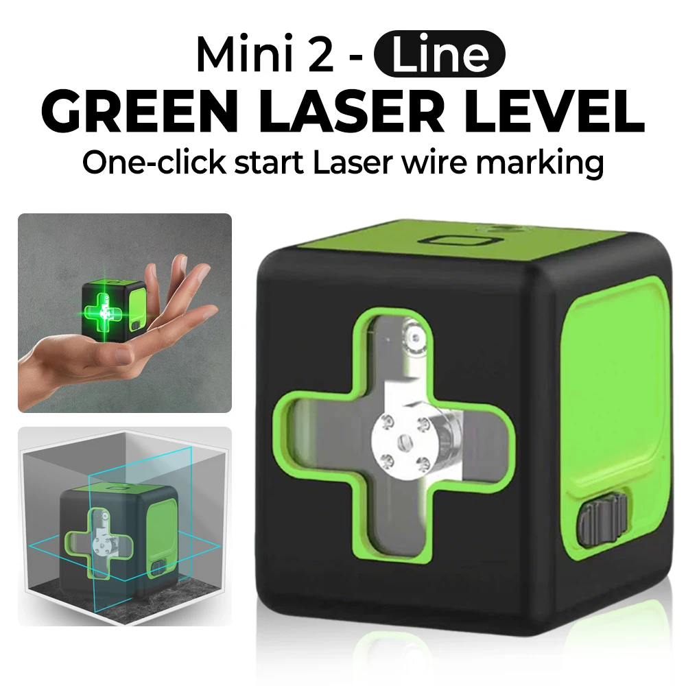 2 Lines Mini Laser Level Self Levelling Green Beams Laser Horizontal & Vertical Cross-Line USB Charging Hand Tools
2 Lines Mini Laser Level Self Levelling Green Beams Laser Horizontal & Vertical Cross-Line USB Charging Hand Tools