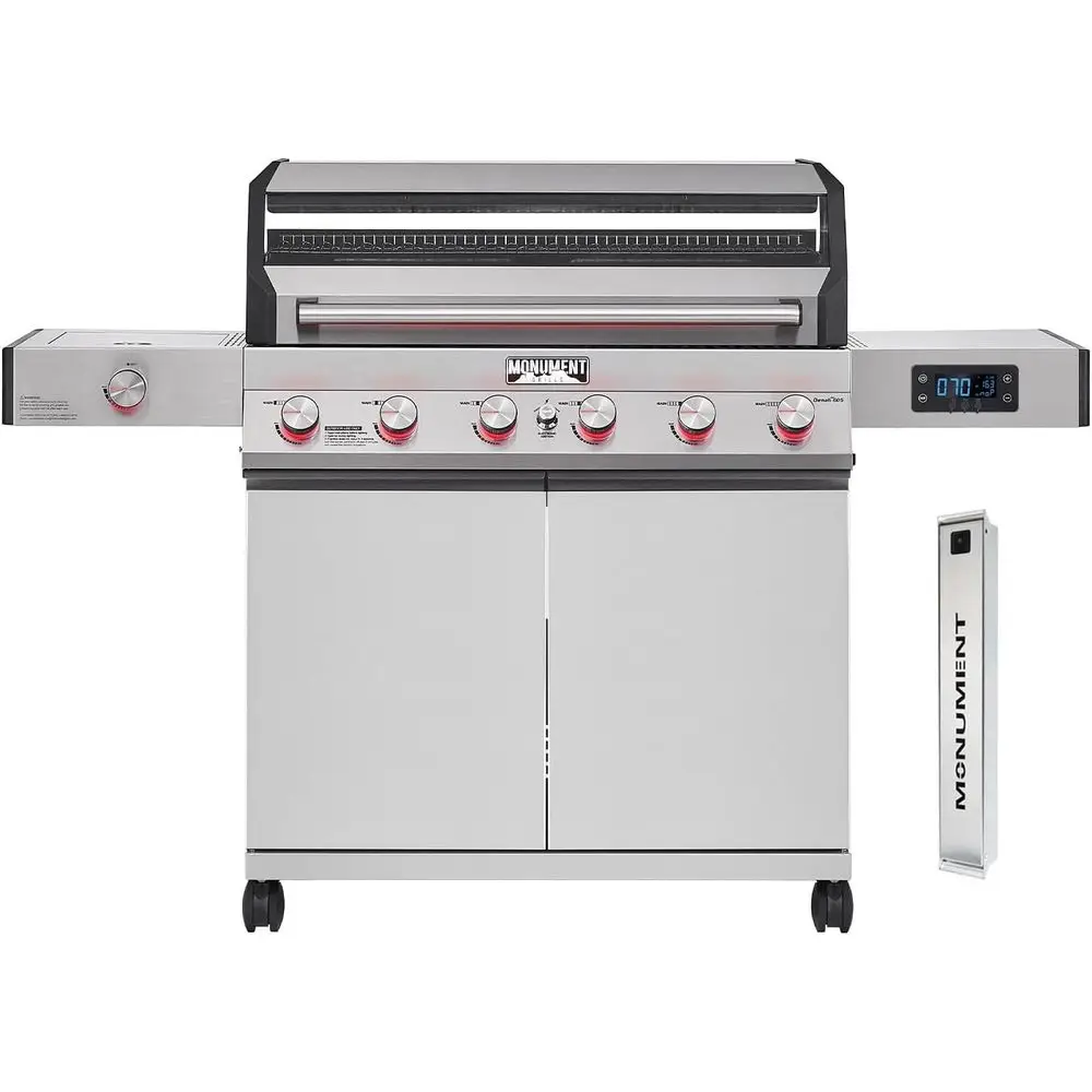 Series, 6-Burner Convertible Natural Gas Smart bbq Grill StainlSteel 605 with Smoke Box (Without Conversion Kit)
Series, 6-Burner Convertible Natural Gas Smart bbq Grill StainlSteel 605 with Smoke Box (Without Conversion Kit)