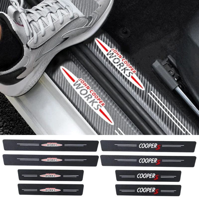 4Pcs Car Stickers Door Sill Carbon Leather Fiber Protective Plate for Mini Coopers R56 R50 R51 R52 R53 R52 R55 R57 R58 R59 R60
4Pcs Car Stickers Door Sill Carbon Leather Fiber Protective Plate for Mini Coopers R56 R50 R51 R52 R53 R52 R55 R57 R58 R59 R60