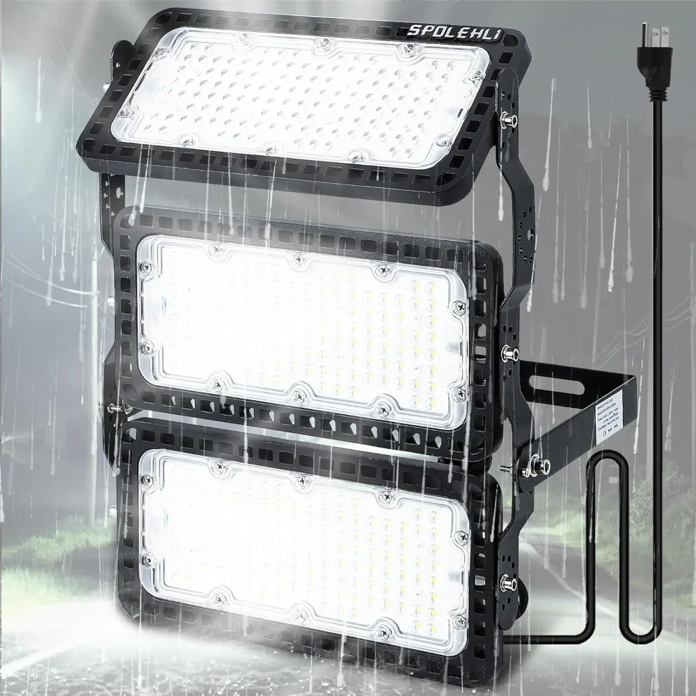 Stadium light Rotatable LED floodlight Adjustable lighting Stadium Light 39000LM Ultra bright field light 5 ft cable US plug
Stadium light Rotatable LED floodlight Adjustable lighting Stadium Light 39000LM Ultra bright field light 5 ft cable US plug
