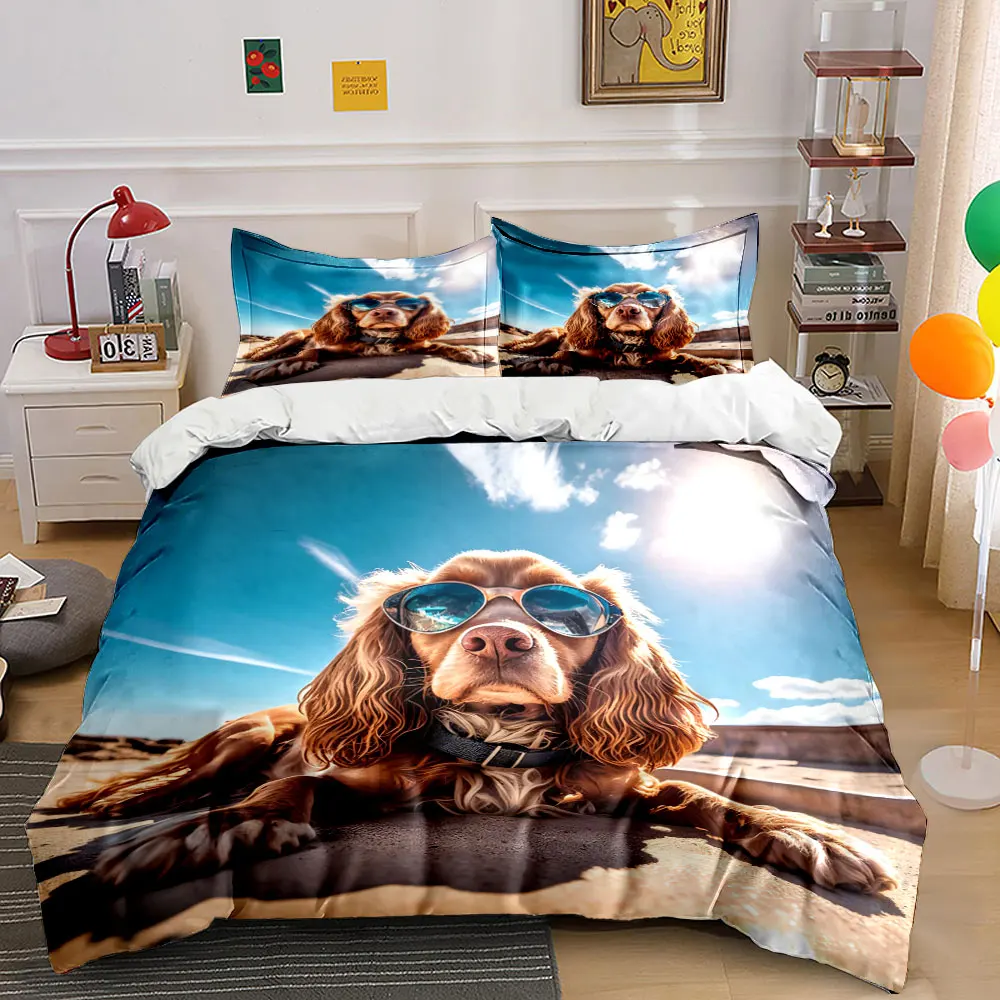 "Stylish Dog Beach Essentials Set" kid's and adults' bedroom decor, Exquisite three-piece bedding set gift
"Stylish Dog Beach Essentials Set" kid's and adults' bedroom decor, Exquisite three-piece bedding set gift