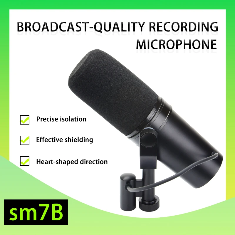 SM7db SM7B dynamic vocal microphone with built-in preamplifier, suitable for wide frequency range, warm and smooth sound
SM7db SM7B dynamic vocal microphone with built-in preamplifier, suitable for wide frequency range, warm and smooth sound