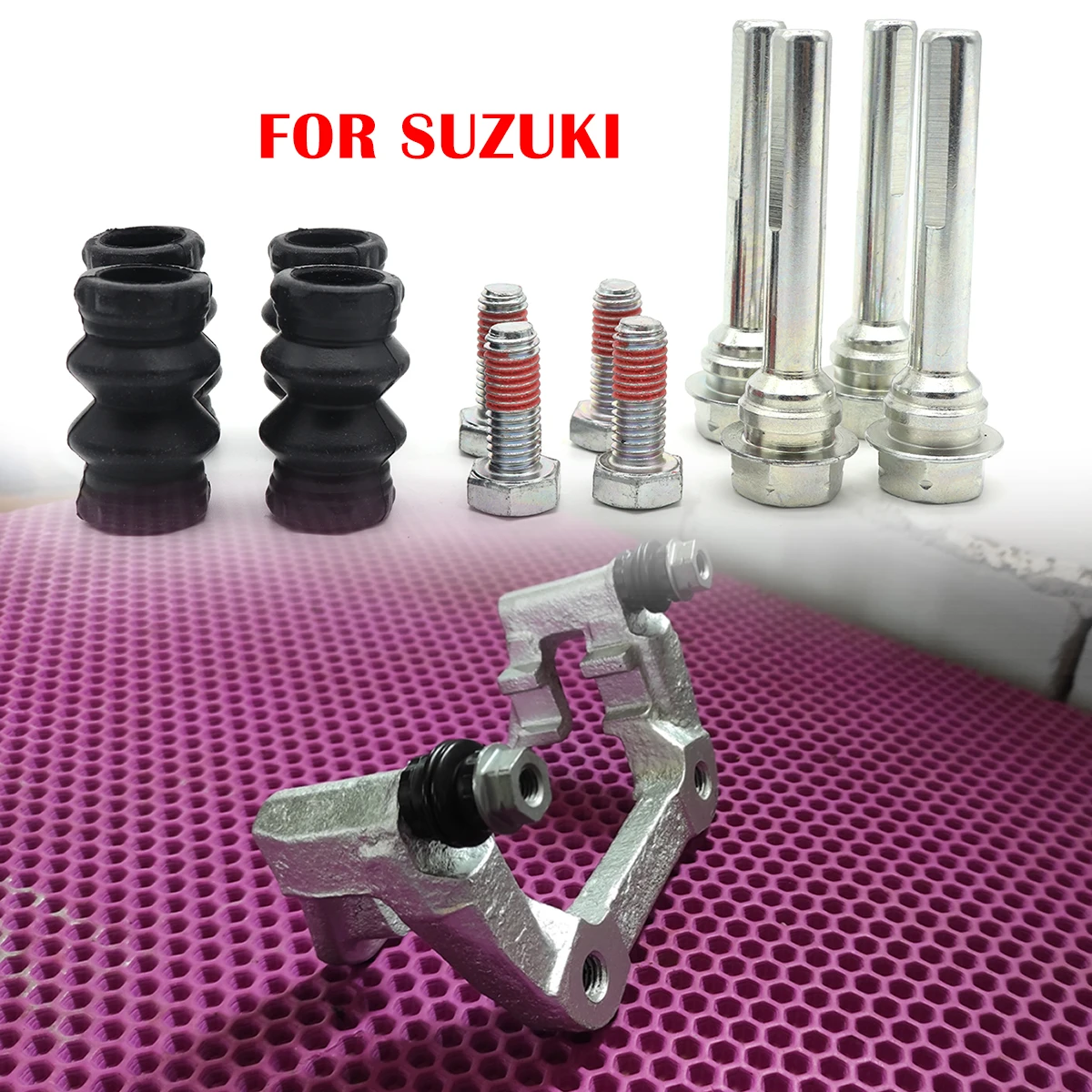 Front Left Right Brake Caliper Cylinder Slider Guide Pin For Disc Housing Bolts Rubber Bush Boot Seal Kit FOR SUZUKI SWIFT 05-10
Front Left Right Brake Caliper Cylinder Slider Guide Pin For Disc Housing Bolts Rubber Bush Boot Seal Kit FOR SUZUKI SWIFT 05-10