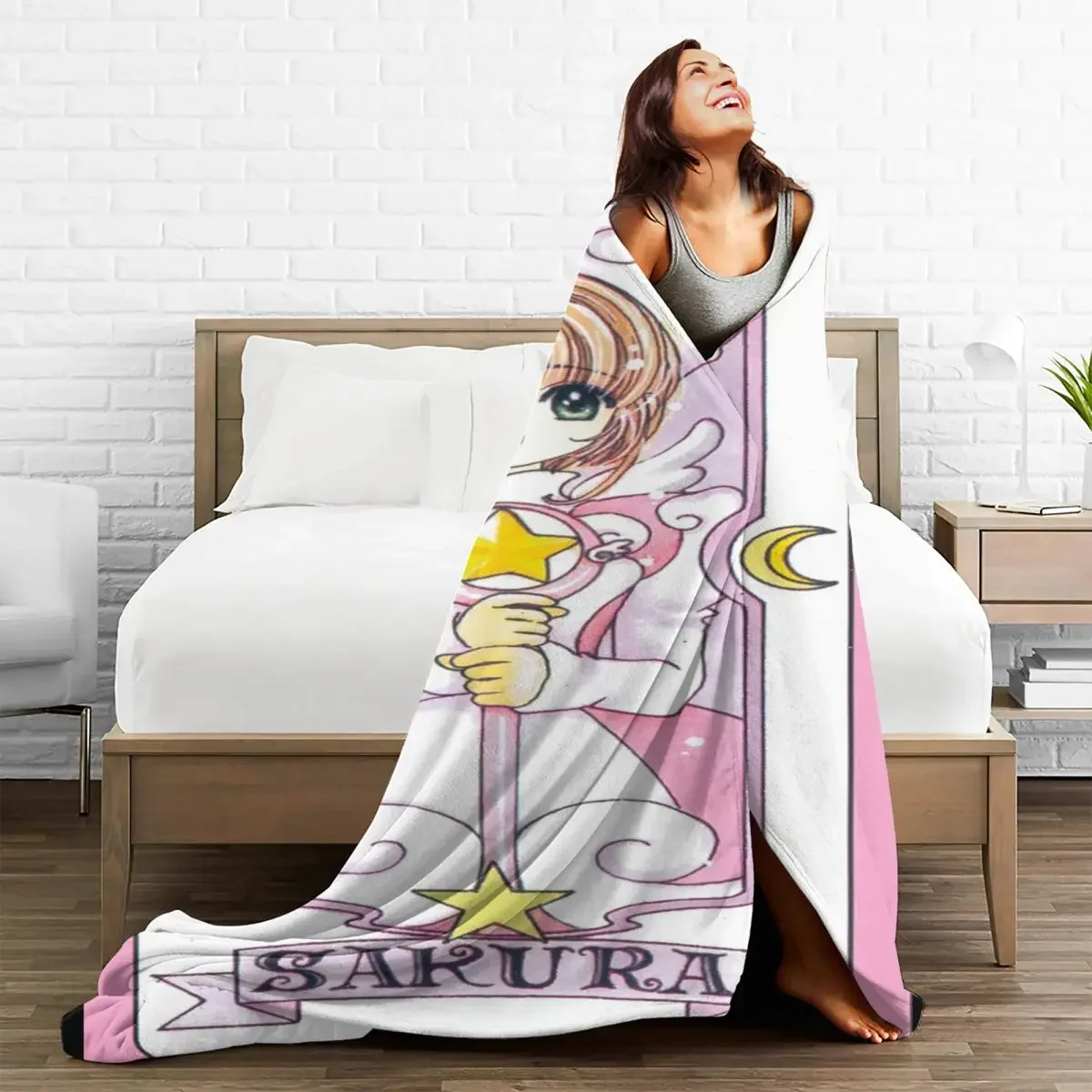 Pink Cardcaptor Sakura Baby Blankets Velvet Spring/Autumn 3D Cartoon Warm Breathable Throw for Sofa Couch Plush Thin Quilt
Pink Cardcaptor Sakura Baby Blankets Velvet Spring/Autumn 3D Cartoon Warm Breathable Throw for Sofa Couch Plush Thin Quilt