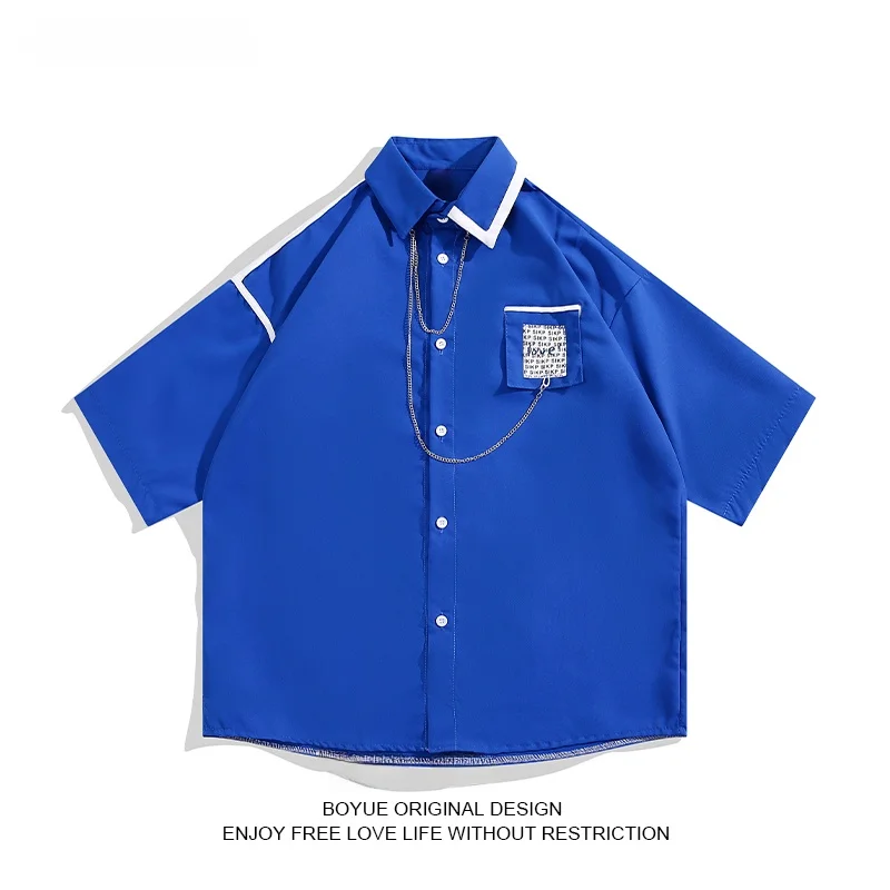 Мужская летняя футболка Boyue в стиле College, однотонная, свободного кроя, в стиле Hong Kong, модная, повседневная
Мужская летняя футболка Boyue в стиле College, однотонная, свободного кроя, в стиле Hong Kong, модная, повседневная