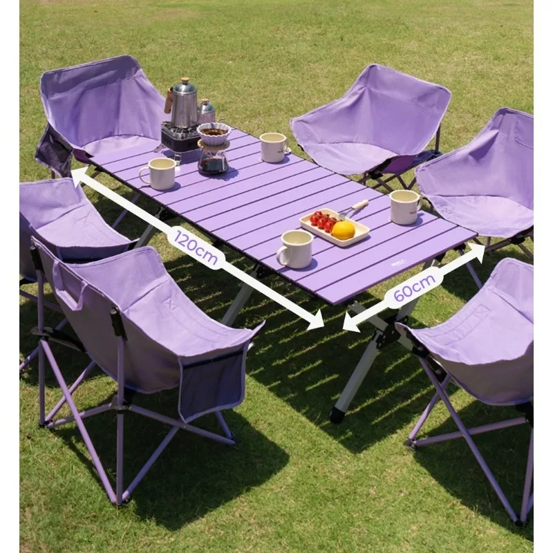 Camping table and chairs Egg roll table Outdoor folding table Picnic equipment Full set Picnic portable goods set
Camping table and chairs Egg roll table Outdoor folding table Picnic equipment Full set Picnic portable goods set
