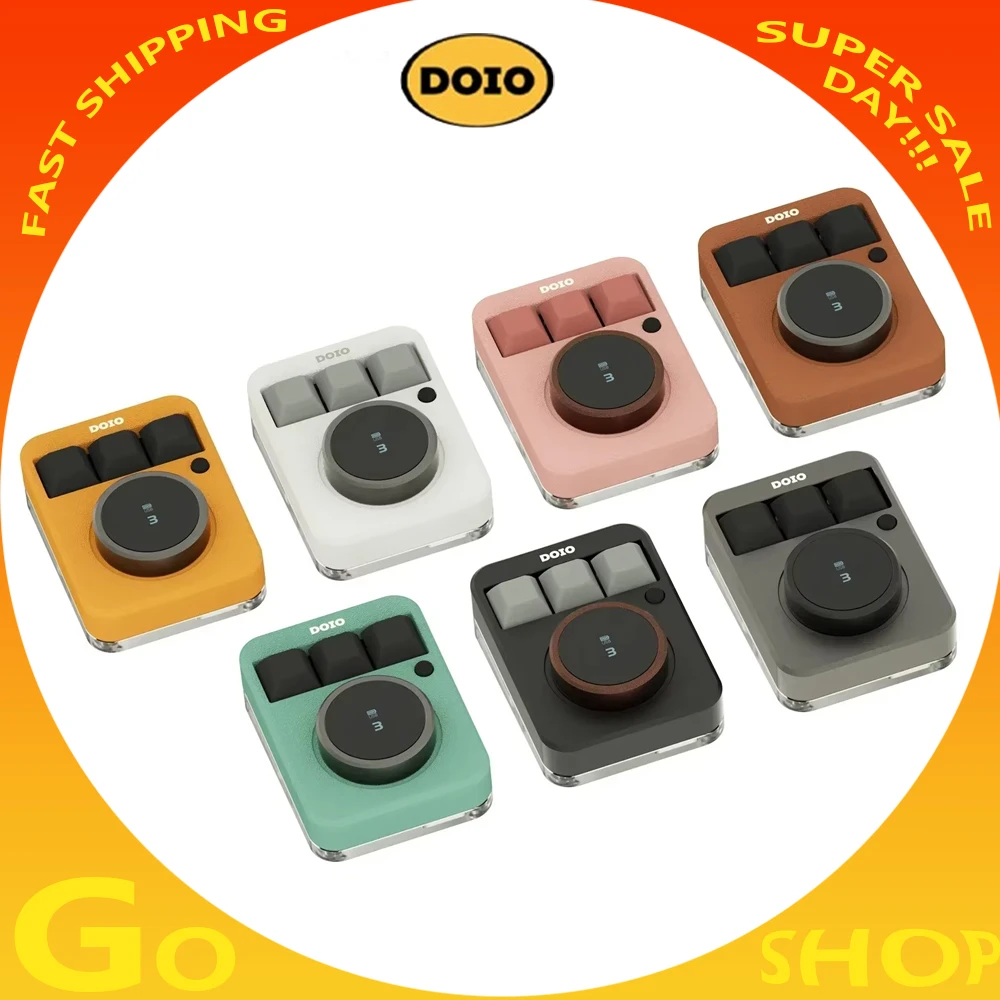 Customize DOIO KB03B-01 Mechanical Keyboard Hot Swap Knob 3 Keys Designer OLED Screen Wireless Keyboard Rgb QMK VIA Mini Office
Customize DOIO KB03B-01 Mechanical Keyboard Hot Swap Knob 3 Keys Designer OLED Screen Wireless Keyboard Rgb QMK VIA Mini Office