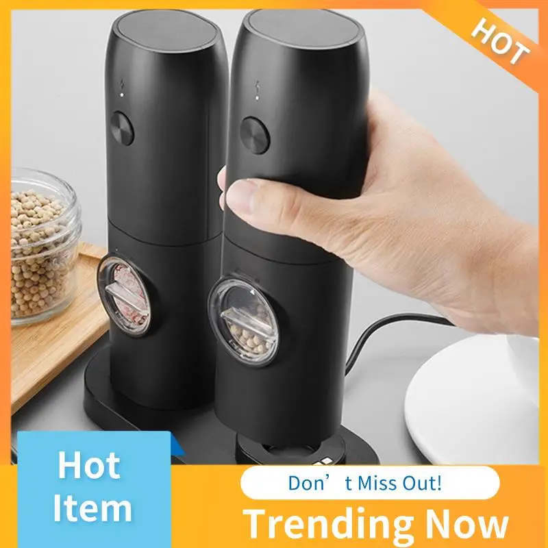 Electric Grinder Mini Salt Pepper Grinder Electric Salt And Pepper Grinder USB Rechargeable Grinder
Electric Grinder Mini Salt Pepper Grinder Electric Salt And Pepper Grinder USB Rechargeable Grinder