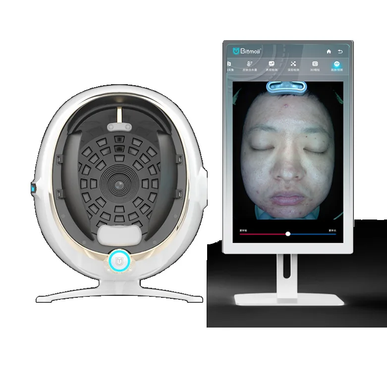 Диагностика кожи, 3D сканер Bimoji Visia, анализатор лица, магический зеркальный анализ лица с программным обеспечением Cbs
Диагностика кожи, 3D сканер Bimoji Visia, анализатор лица, магический зеркальный анализ лица с программным обеспечением Cbs