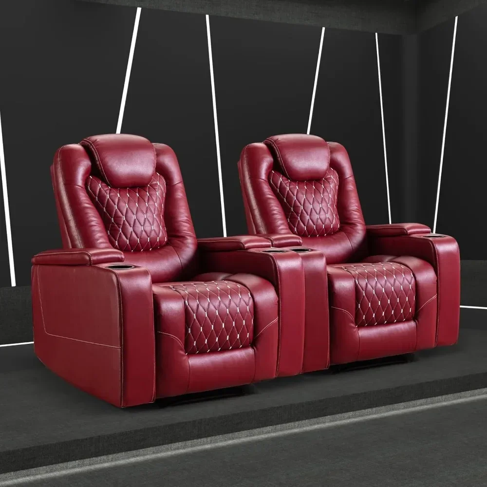Power Recliner Chair With USB Ports And Cup Holders - Overstuffed Electric Home Theater Seating PU Leather Reclining Furnitu
Power Recliner Chair With USB Ports And Cup Holders - Overstuffed Electric Home Theater Seating PU Leather Reclining Furnitu