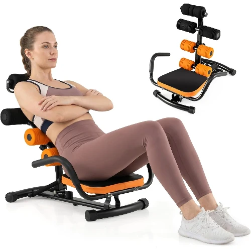 Adjustable Ab Machine Sit Up Trainer with Foam Roller Handle, Home Gym Core Muscle Workout Equipment for Men Women
Adjustable Ab Machine Sit Up Trainer with Foam Roller Handle, Home Gym Core Muscle Workout Equipment for Men Women