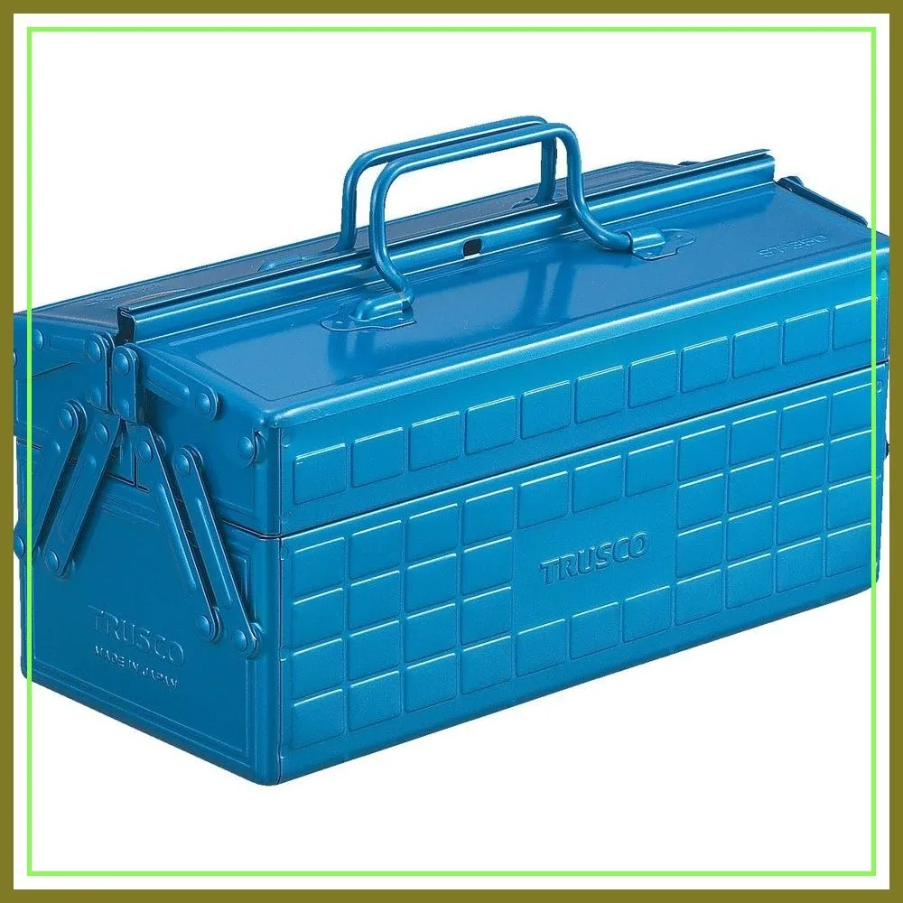 2-Level Toolbox, Blue, 13.8x6.3x8.5 in, Heavy Duty Plastic, Lockable
2-Level Toolbox, Blue, 13.8x6.3x8.5 in, Heavy Duty Plastic, Lockable