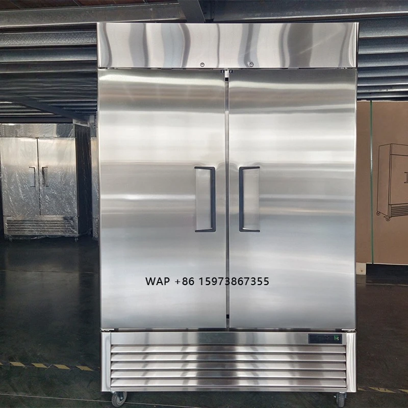 Two-door ETL commercial vertical refrigerator for DOE commercial freezers
Two-door ETL commercial vertical refrigerator for DOE commercial freezers
