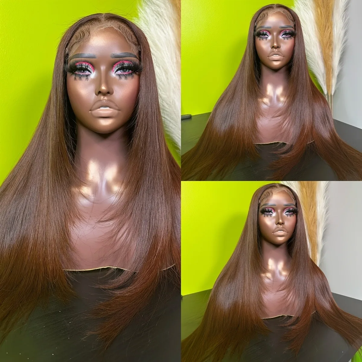 Шоколадно-коричневый многослойный парик с прямой челкой, без клея, предварительно выщипанный, синтетический и комбинированный парик с кружевной основой, высокое качество, для женщин
Шоколадно-коричневый многослойный парик с прямой челкой, без клея, предварительно выщипанный, синтетический и комбинированный парик с кружевной основой, высокое качество, для женщин