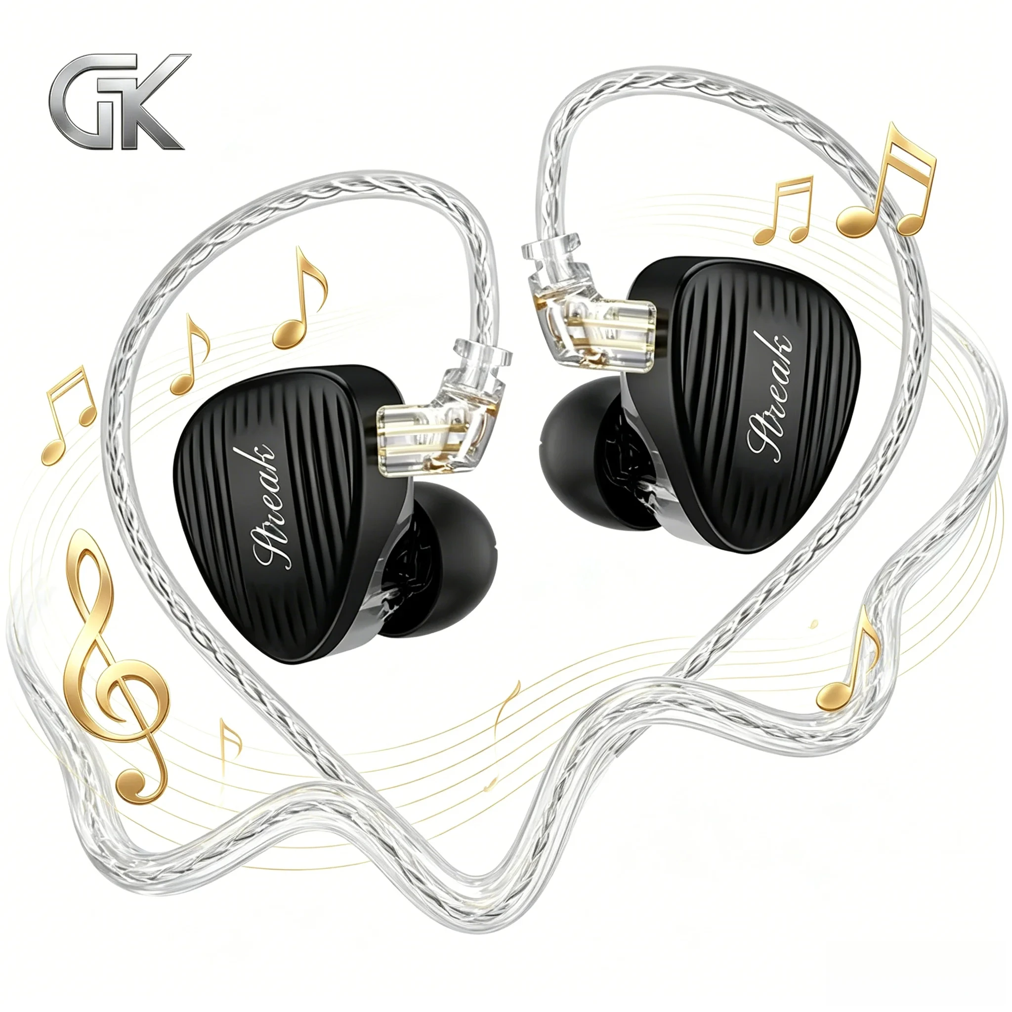 NEW GK STREAK In Ear Earphones Low Frequency Dynamic Driving Unit + Microplate Tweeter Unit Headphones With 3.5MM \ Type-c Plug
NEW GK STREAK In Ear Earphones Low Frequency Dynamic Driving Unit + Microplate Tweeter Unit Headphones With 3.5MM \ Type-c Plug