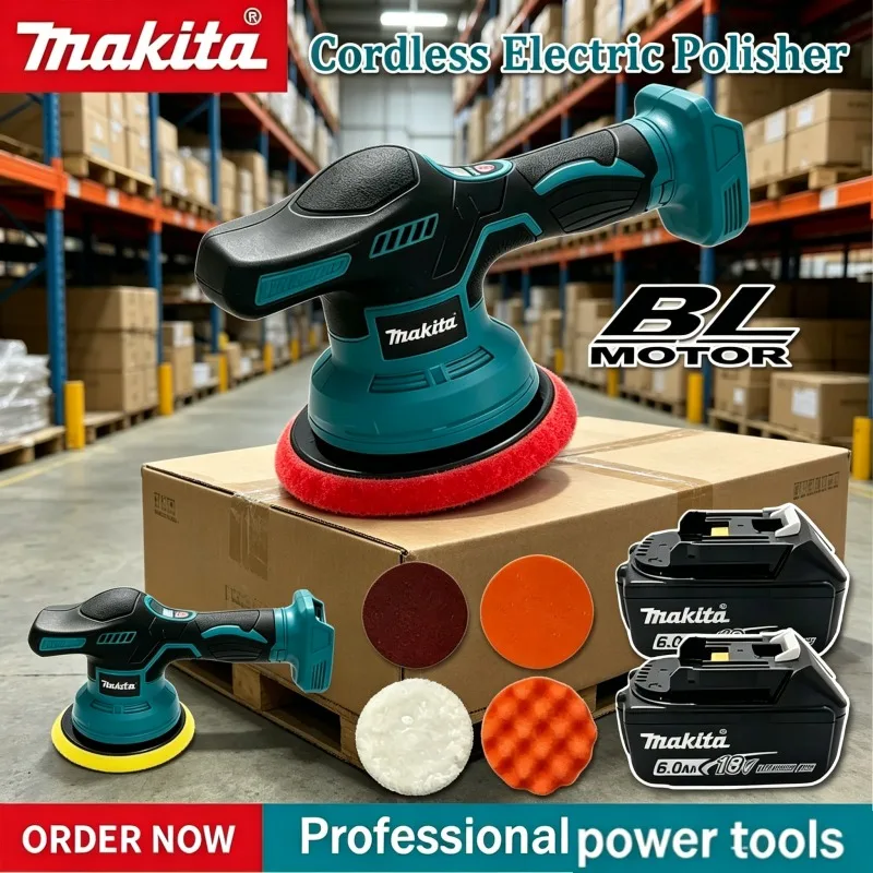 Electric Polisher Auto Car Waxing Polishing Machine, Makita 8 Gears Digital Display Cordless Car Polisher For 18V Battery.
Electric Polisher Auto Car Waxing Polishing Machine, Makita 8 Gears Digital Display Cordless Car Polisher For 18V Battery.