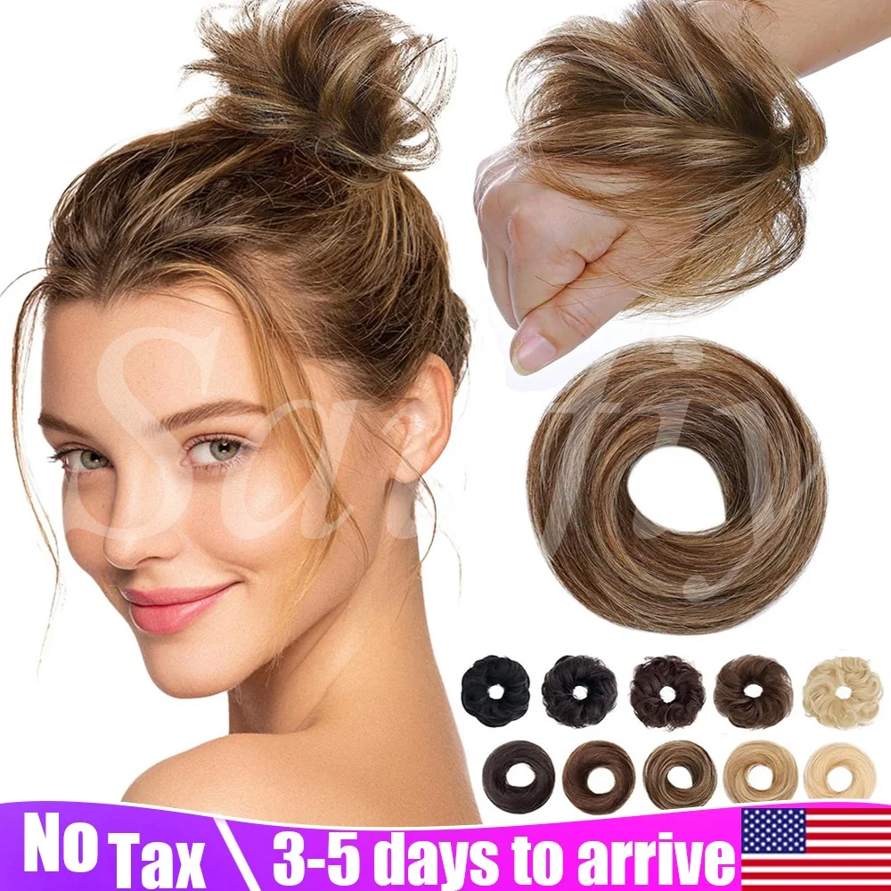 Straight Highlights Brown Human Hair Buns Updo Chignon With Elastic Hair Exension for Women Small Black Blonde Brown Daily Hair Accessories Chignon
Straight Highlights Brown Human Hair Buns Updo Chignon With Elastic Hair Exension for Women Small Black Blonde Brown Daily Hair Accessories Chignon