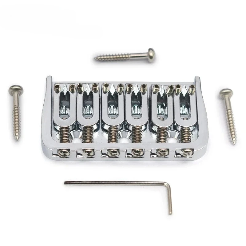Fixed Bridge 72.8x38MM-10.6– 6 String GuitarMetal Hardtail Bridges Replacement Part for Electric Guitar Black/Chrome
Fixed Bridge 72.8x38MM-10.6– 6 String GuitarMetal Hardtail Bridges Replacement Part for Electric Guitar Black/Chrome