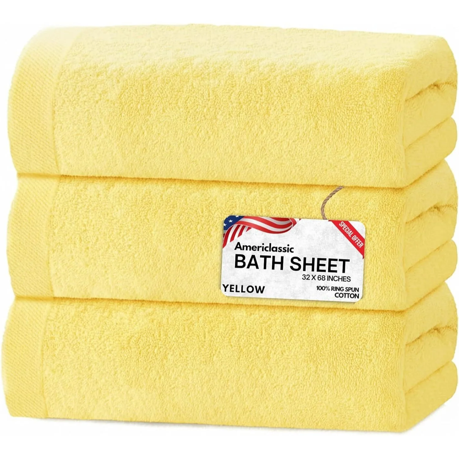 Bath Sheets Pack of 3 – Oversized 32 x 68 Inch – 100% Ring Spun Cotton – Soft, Quick Dry, Super Absorbent Towels for Bathroom, S
Bath Sheets Pack of 3 – Oversized 32 x 68 Inch – 100% Ring Spun Cotton – Soft, Quick Dry, Super Absorbent Towels for Bathroom, S