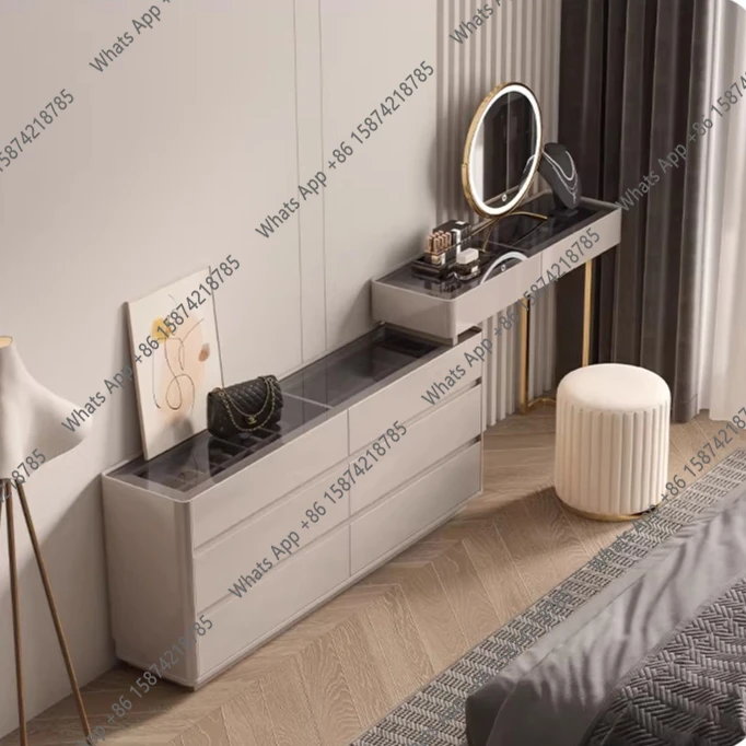 Small apartment light luxury ultra-thin bedroom cream wind bed tail cabinet dresser chest cabinet integrated small storage
Small apartment light luxury ultra-thin bedroom cream wind bed tail cabinet dresser chest cabinet integrated small storage