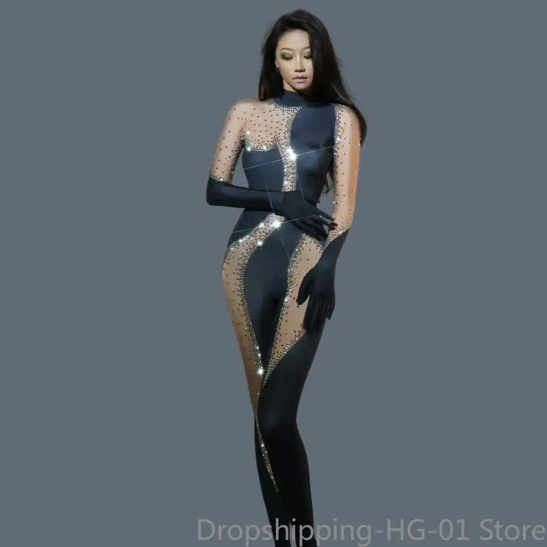 Flashing Silver Rhinestones Spandex Jumpsuit Sexy Birthday Celebrate Bar Outfit Women Singer Dance Wear Leggings Outfit Silie
Flashing Silver Rhinestones Spandex Jumpsuit Sexy Birthday Celebrate Bar Outfit Women Singer Dance Wear Leggings Outfit Silie