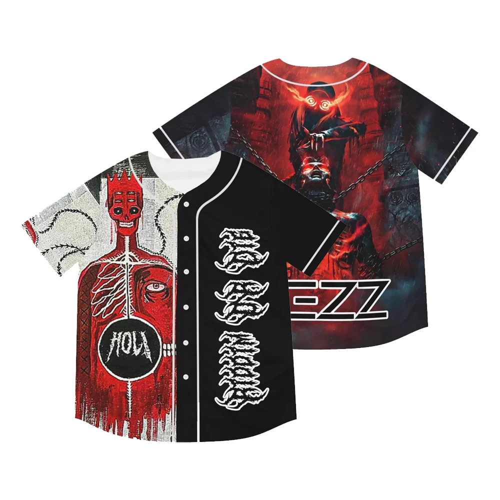 Rezz Lil Texas HOL! Merch Rave Baseball Jersey Music Festival Short Sleeve Button-Down Shirts Women Men Streetwear Tops
Rezz Lil Texas HOL! Merch Rave Baseball Jersey Music Festival Short Sleeve Button-Down Shirts Women Men Streetwear Tops