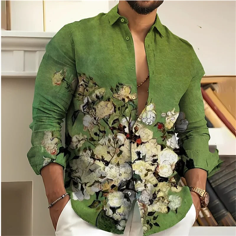 Vintage Men's Shirt Printed 3D Printed Floral Pattern Lapel Long Sleeve Outdoor Streetwear Fashion Clothing Casual Spring Autumn
Vintage Men's Shirt Printed 3D Printed Floral Pattern Lapel Long Sleeve Outdoor Streetwear Fashion Clothing Casual Spring Autumn