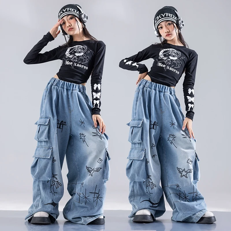 Jazz Dance Costume Long Sleeve Jumpsuit Jeans Suit Fashion Clothes For Girl Hip-hop Stage Outfit Catwalk Show Clothing DQL10124
Jazz Dance Costume Long Sleeve Jumpsuit Jeans Suit Fashion Clothes For Girl Hip-hop Stage Outfit Catwalk Show Clothing DQL10124