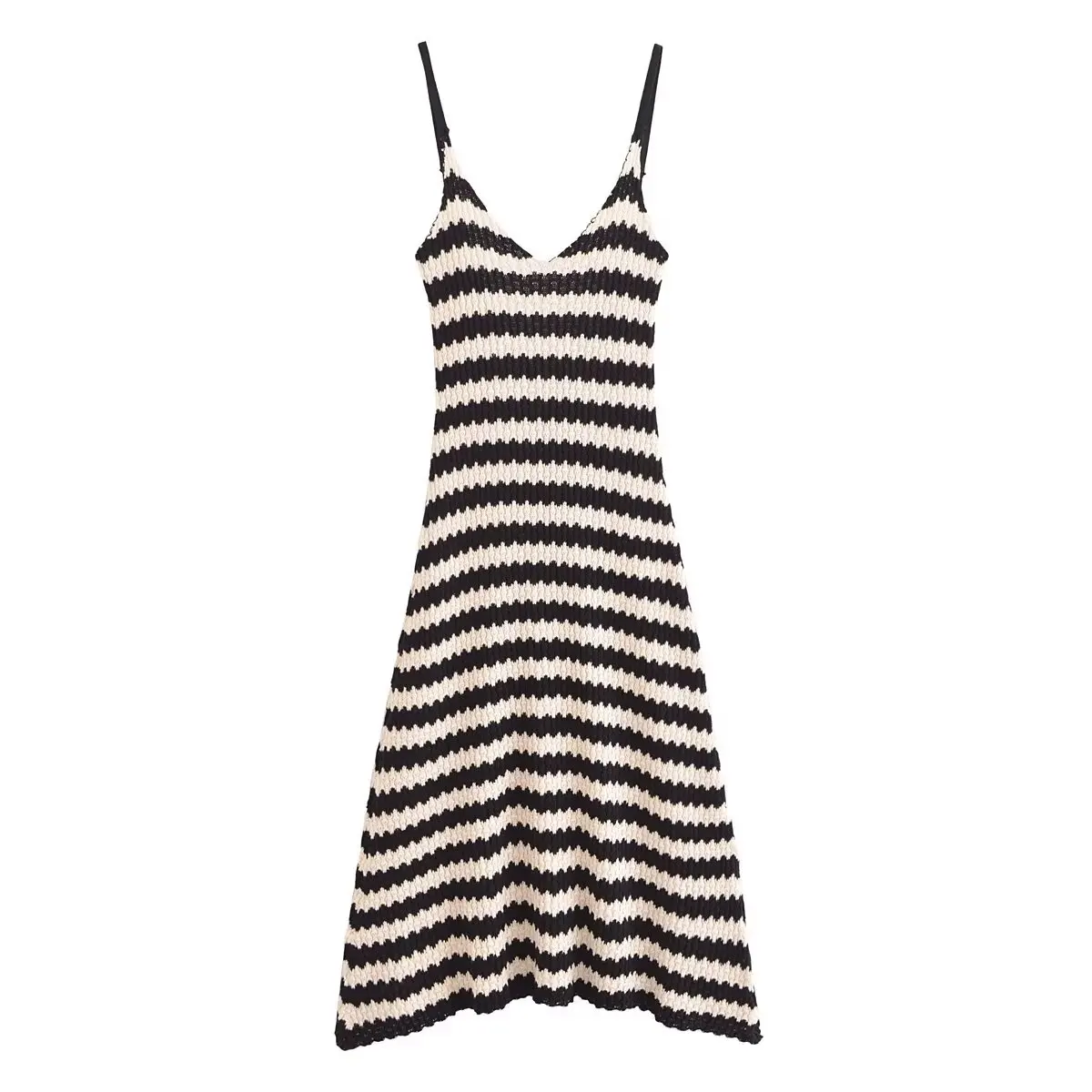 TIFICY Sexy Summer Women's Vacation Style Black White Striped Knitted Camisole Party Slim Streetwear Dress Vestidos De Mujer
TIFICY Sexy Summer Women's Vacation Style Black White Striped Knitted Camisole Party Slim Streetwear Dress Vestidos De Mujer