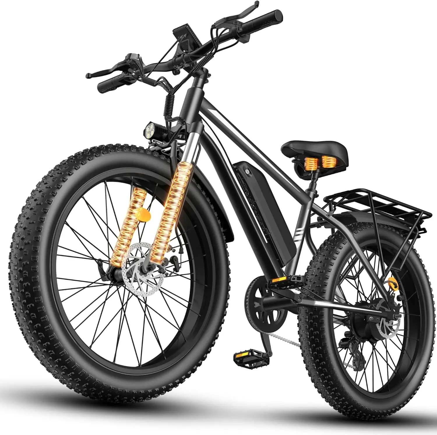 Peak 1500W Electric Bike High Speed 32MPH 48V 15Ah Battery 26'' Fat Tire Ebike Mountain Bicycle Off-Road Snow Bike for Adults
Peak 1500W Electric Bike High Speed 32MPH 48V 15Ah Battery 26'' Fat Tire Ebike Mountain Bicycle Off-Road Snow Bike for Adults