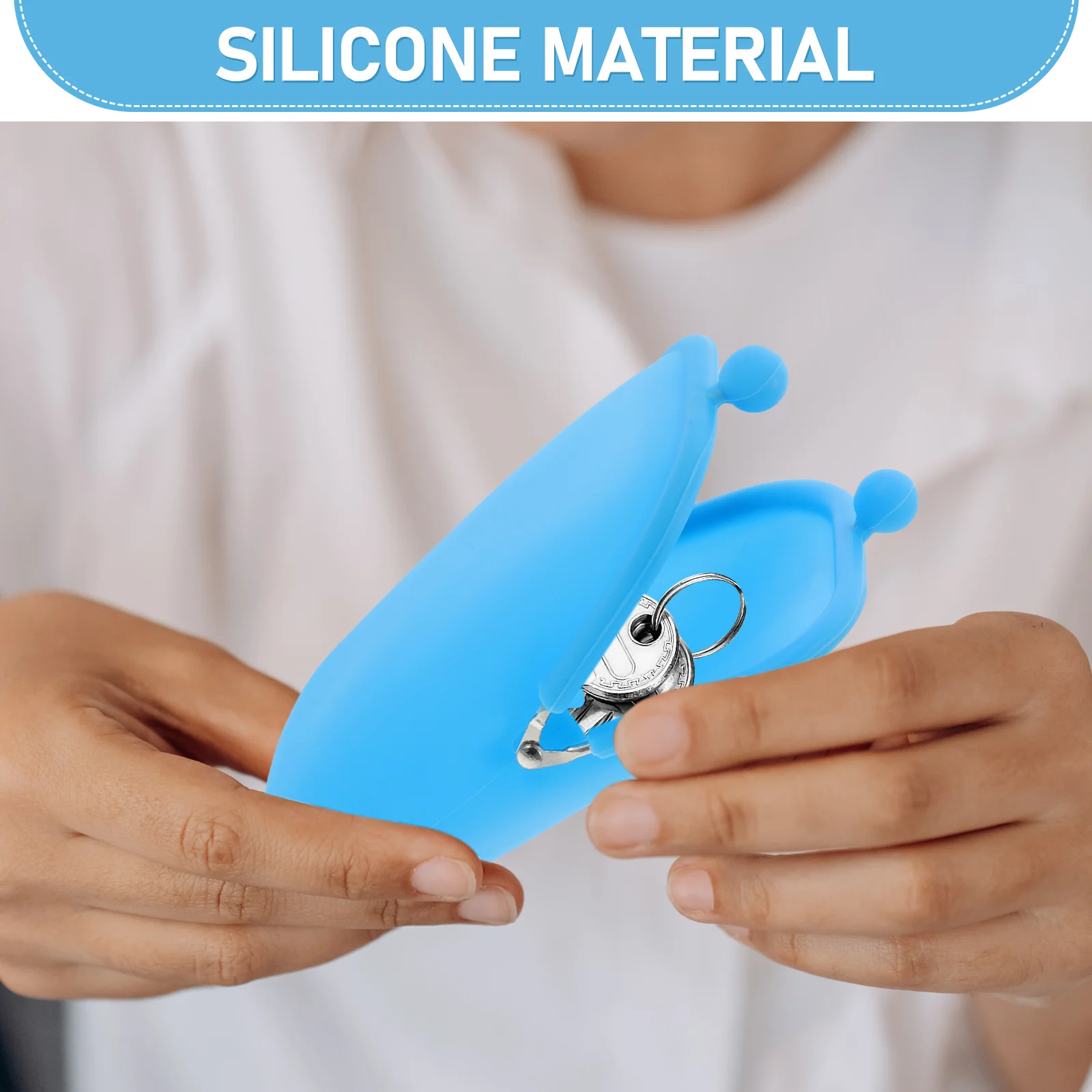 Silicone Coin Purse Purses Wallet Small Change for Women Pouch Lightweight Durable Travel Shopping Key Organizer
Silicone Coin Purse Purses Wallet Small Change for Women Pouch Lightweight Durable Travel Shopping Key Organizer