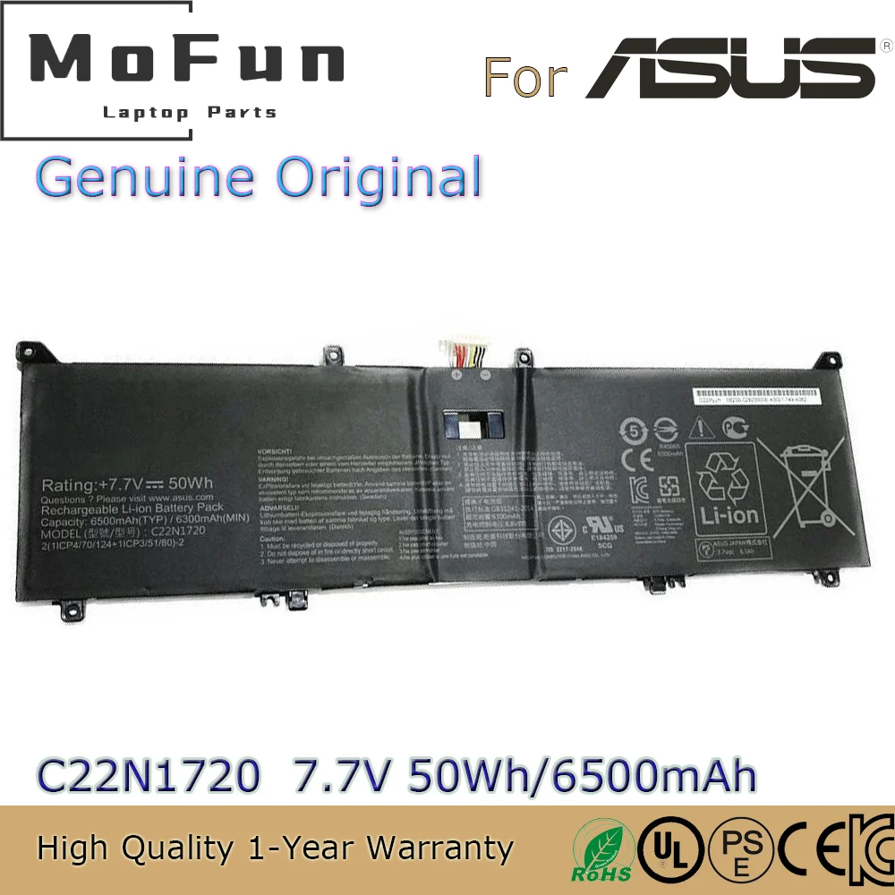 Новинка, высокое качество, C22N1720 7,7 В, 50 Втч, Аккумулятор для ноутбука Asus ZenBook S UX391FA UX391UA 0B200-02820000 C22PYJH
Новинка, высокое качество, C22N1720 7,7 В, 50 Втч, Аккумулятор для ноутбука Asus ZenBook S UX391FA UX391UA 0B200-02820000 C22PYJH