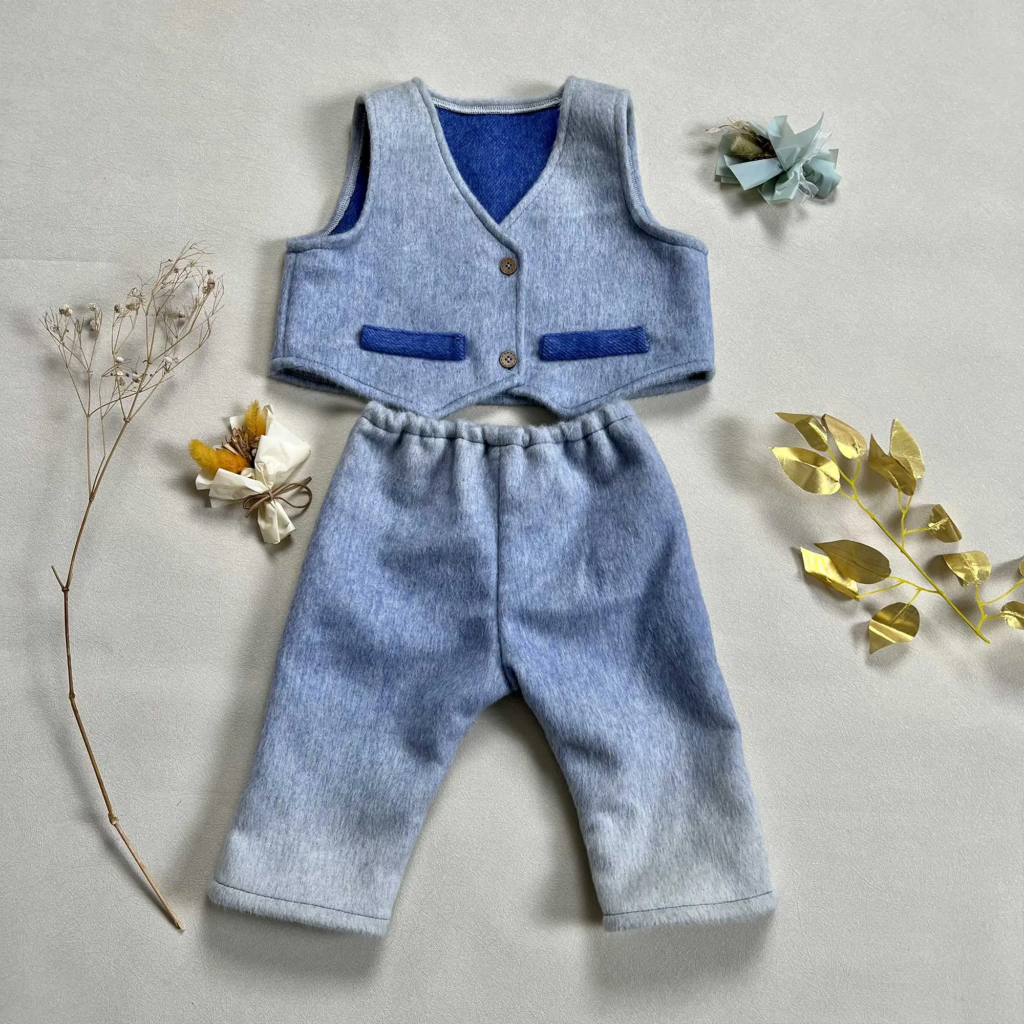 Don&Judy Stylish Wool Blend Kids Vest Pants Set Daily Casual Professional Photography Outfits Toddlers 1-6 Years Winter Warm
Don&Judy Stylish Wool Blend Kids Vest Pants Set Daily Casual Professional Photography Outfits Toddlers 1-6 Years Winter Warm