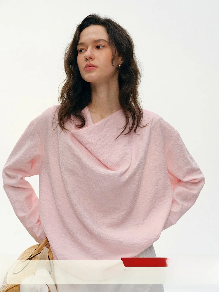 Natural Wrinkle Sensation Long Sleeve Silk Shirt Who Peach Dry Thread Silk Shirt Paper Person Loose Fit Commute Style
Natural Wrinkle Sensation Long Sleeve Silk Shirt Who Peach Dry Thread Silk Shirt Paper Person Loose Fit Commute Style