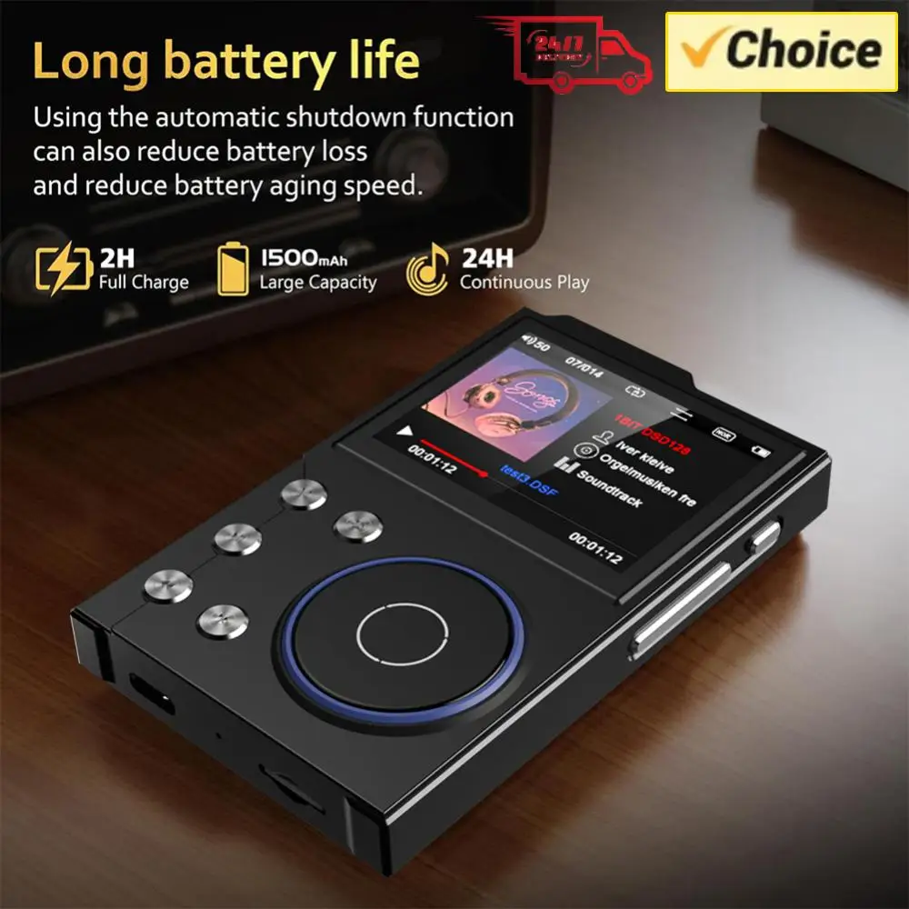 HiFi без потерь DSD MP3-плеер Bluetooth 5.3 Портативный цифровой аудиоплеер 2,4-дюймовый TFT-диктофон FM-радио для любителей музыки
HiFi без потерь DSD MP3-плеер Bluetooth 5.3 Портативный цифровой аудиоплеер 2,4-дюймовый TFT-диктофон FM-радио для любителей музыки