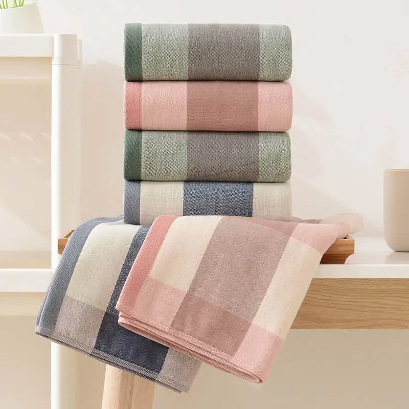 Japanese Style Simple Grid Cotton Towel Home Fabric Face Towel Couple Washcloth Adult Face Towel Hotel Gift Towel
Japanese Style Simple Grid Cotton Towel Home Fabric Face Towel Couple Washcloth Adult Face Towel Hotel Gift Towel