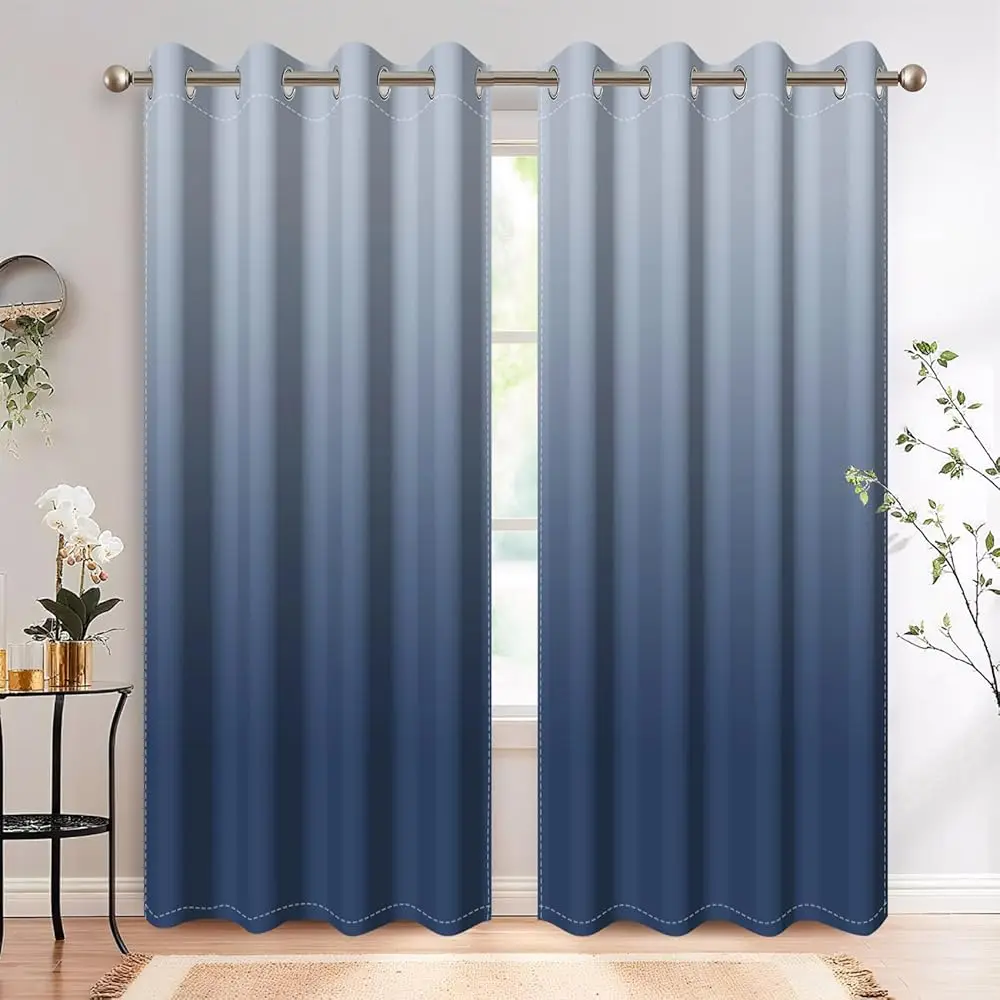 Navy Blue Ombre Bedroom Curtains Blackout Curtains 84 inches Long Thermal Insulated Window Drapes for Living Room 2 Panels 42
Navy Blue Ombre Bedroom Curtains Blackout Curtains 84 inches Long Thermal Insulated Window Drapes for Living Room 2 Panels 42